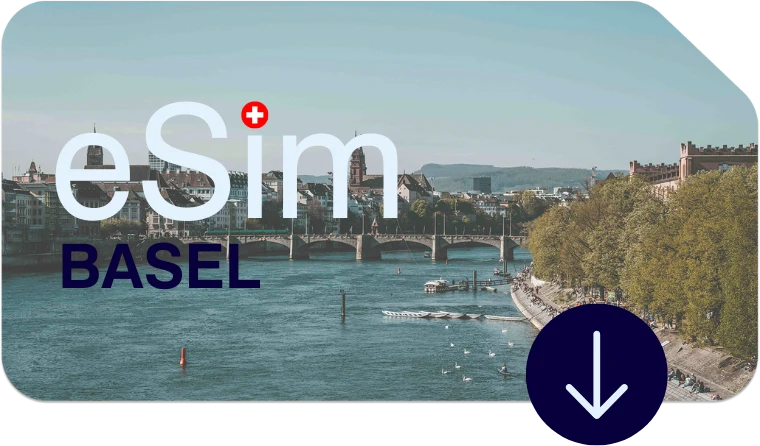 Zentrale Lage in Basel mit schneller eSIM-Verbindung